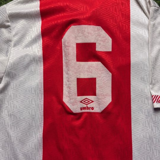 1991/1992 Matchworn Thuis #6 WINTER - Afbeelding 3